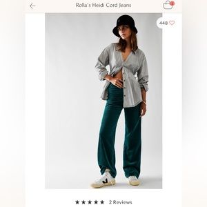 Green Cord Pants